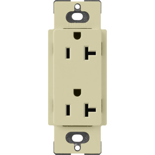 Lutron SCR-20-SA Claro 20A 125V Duplex Receptacle, Sage