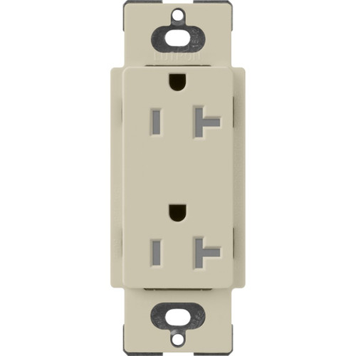 Lutron SCRS-20-TR-CY Claro 20A 125V Tamper Resistant Duplex Receptacle, Clay
