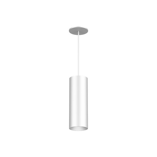 DMF Lighting DC4-T4-S-M-D-15-GA-0-00-00-27-BA-O-00-R 4" Medium LED Cylinder Pendant Mount, 48" Stem, 1500 Lumens, 0-10V Dimming, 2700K, Brushed Aluminum