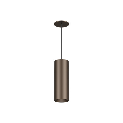 DMF Lighting DC4-T4-S-L-D-20-GA-0-00-00-27-BZ-O-00-R 4" Large LED Cylinder Pendant Mount, 24" Stem, 2000 Lumens, 0-10V Dimming, 2700K, Bronze