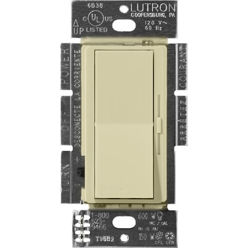 Lutron DVSCCL-153P-SA Diva LED+ Single Pole/3-Way Dimmer, 120V, 150W LED/CFL, 600W Incandescent/Halogen, Sage