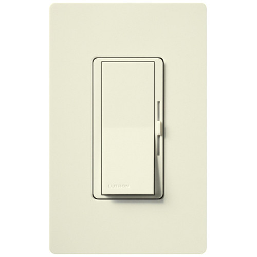 Lutron DVSCLV-600P-BI Diva Single Pole Magnetic Low-Voltage Dimmer, 120V, 600VA (450W), Biscuit