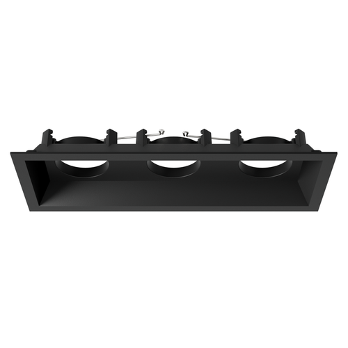 DMF Lighting M4T3SBK M Series Multiples Standard Trim, 3-Head, Black
