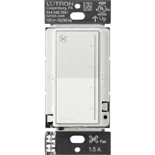 Lutron RRST-ANF-RW RadioRA3 Sunnata RF 4-Speed Quiet Fan Control, 1.5A Max, Architectural White