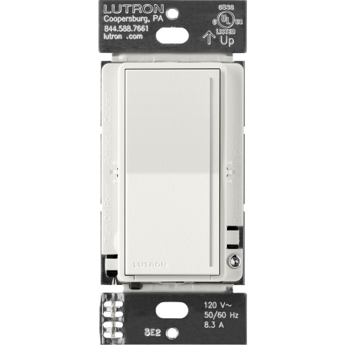 Lutron RRST-PRO-N-RW RadioRA 3 Sunnata RF PRO LED+ Dimmer, 250W LED/CFL, 500W ELV/Incandescent/Halogen, 400VA MLV, Architectural White