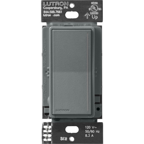 Lutron RRST-RD-SL RadioRA 3 Sunnata RF Companion Dimmer, 120V, For Use With RRST-PRO-N, Slate