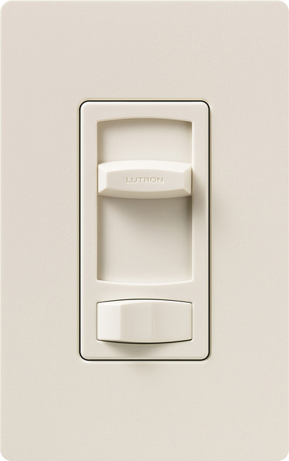 Lutron CT-103P-LA Skylark Contour Incandescent Dimmer, Single Pole/3-Way, 1000W Incandescent/Halogen, Light Almond