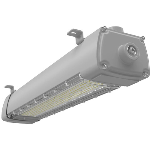 RAB Lighting HAZSR2H/E 2 Ft. Hazardous Location LED Strip Light with Emergency Battery Backup, 120-277V, 60W, 5000K, Gray