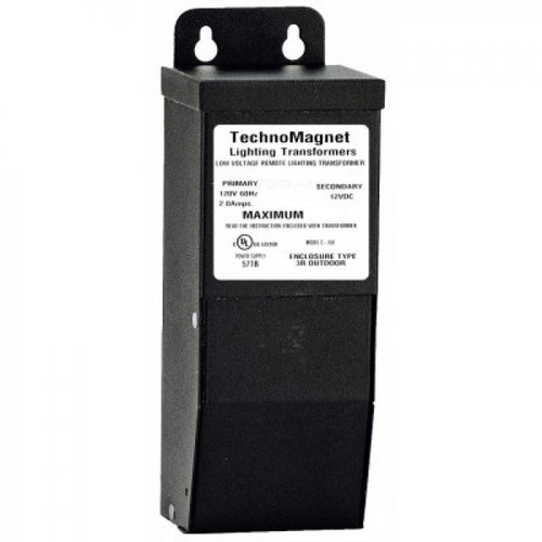 Technomagnet C300 Low Voltage Dimmable Magnetic Transformer, 300W, 120V to 12V, Black