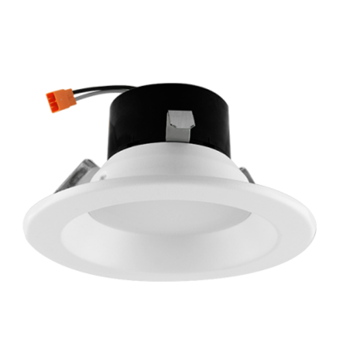 Rayon Lighting REC4R-7L-5CTS-W Builders Plus 4" Round Residential LED Downlight, 700 Lumens, CCT Selectable (2700K-5000K), White
