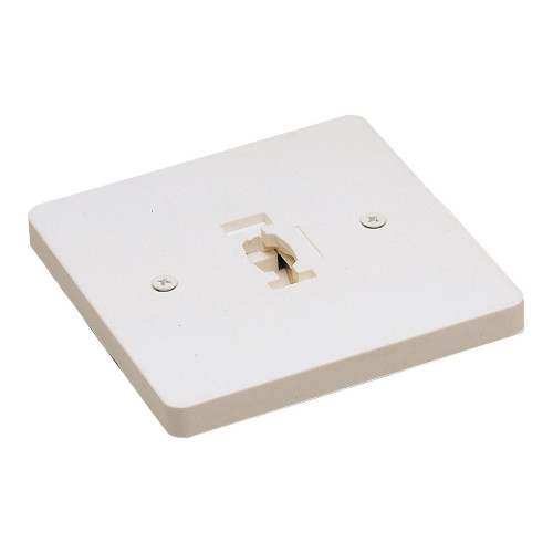 Nora Lighting NT-319W Square Monopoint for Line Voltage Fixtures for One-Circuit or Two-Circuit Track, White