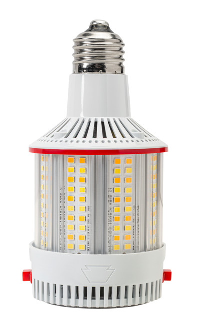 Keystone KT-LED35PSHID-FC-E26-8CSB-D HID Replacement LED Lamp with Integrated Cooling Fan, E26 Base, 120-277V, 20/27/35W, 3000K/4000K/5000K