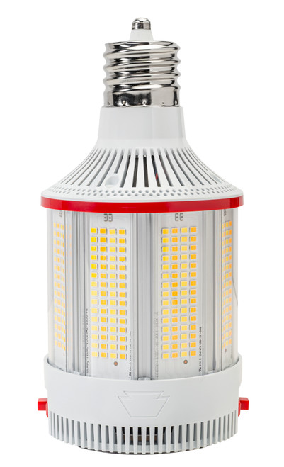 Keystone KT-LED80PSHID-FC-EX39-8CSB-D HID Replacement LED Lamp with Integrated Cooling Fan, EX39 Base, 120-277V, 40/60/80W, 3000K/4000K/5000K