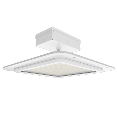 RAB Lighting MASI20 20" x 20" LED Canopy Light, 120-277V, 150/180/200W, Selectable CCT (3000K/4000K/5000K), White