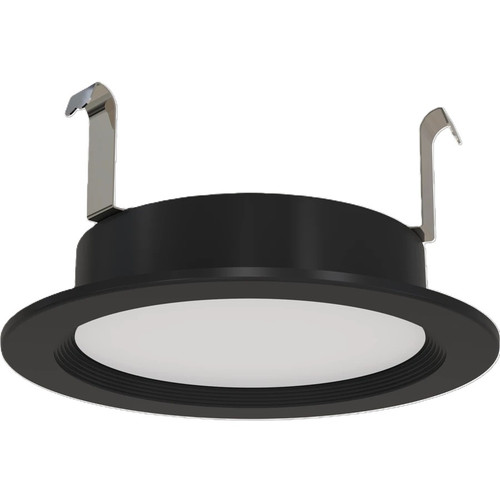 RAB Lighting WFRETRO34-4B-B 4" Baffle Retrofit LED Trim, 120V, 8W, Selectable CCT (2700K-5000K), Black