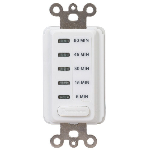 Intermatic EI205W 5-60 Minute Electronic Preset Countdown Timer, 125 VAC, White
