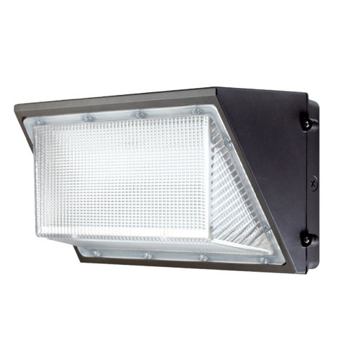 Elco Lighting EWP90L50 Outdoor Large LED Wall Pack, 120/277V, 90W, 5000K, Dark Bronze