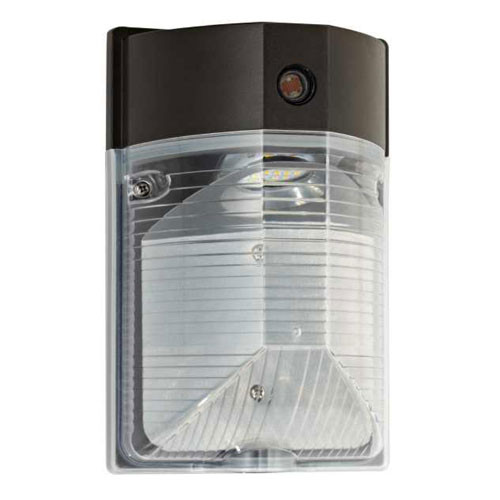 Elco Lighting EWM25W30 Outdoor LED Wall Mount with Photocell, 120/277V, 25W, 3000K, Dark Bronze
