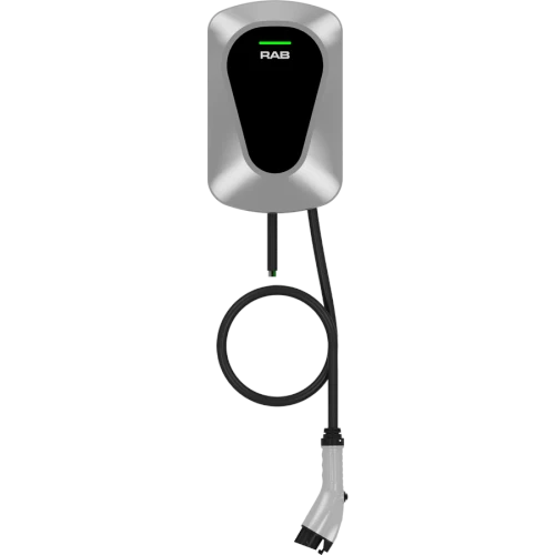 RAB Lighting EVC48/ND Networked Level 2 EV Car Charger, 200-240V, 48A