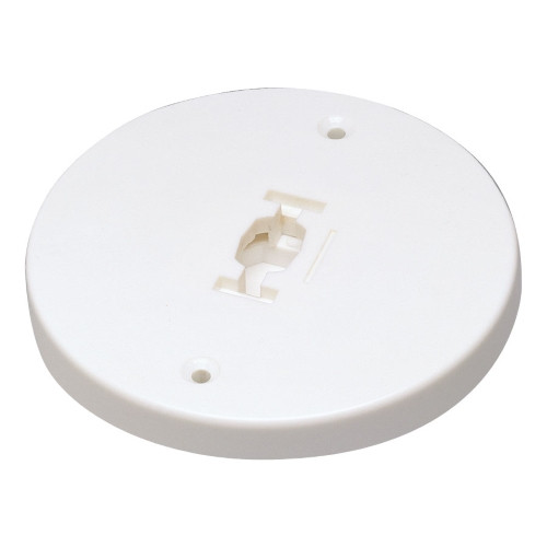 Nora Lighting NT-366W Round Monopoint for Line Voltage Fixtures for One-Circuit or Two-Circuit Track, White
