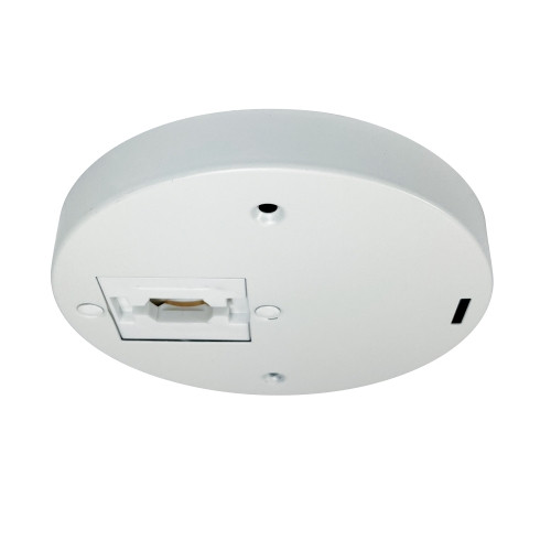 Nora Lighting NT-379W Round Monopoint for Aiden Track Head (NTE-850) for One-Circuit or Two-Circuit Track, White