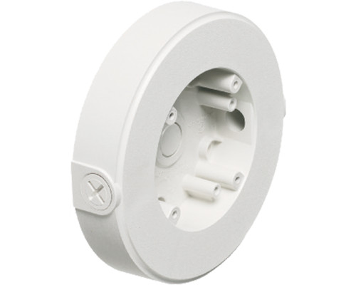 Arlington 8161TR Security Camera Mounting Box with Threaded Openings, Flat Surface Mount, White