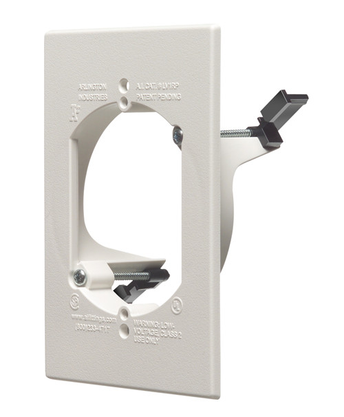 Arlington LV1RP Low Voltage Cable Entrance Mounting Bracket with Slotted Cover