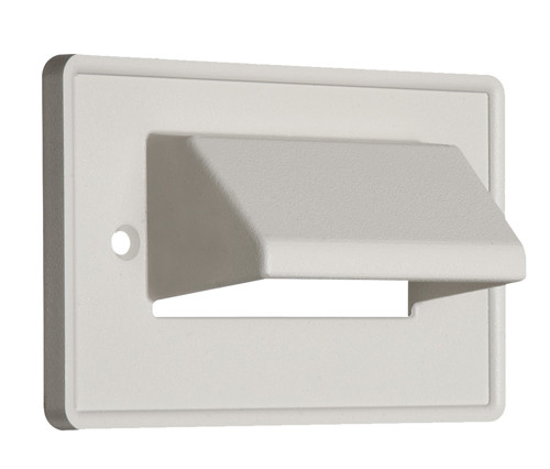 Arlington CEH1 Single-Gang Horizontal Reversible Non-Metallic Cable Entrance Plate, White