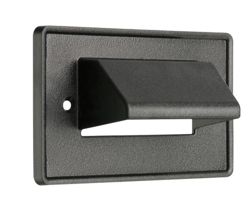 Arlington CEH1BL Single-Gang Horizontal Reversible Non-Metallic Cable Entrance Plate, Black