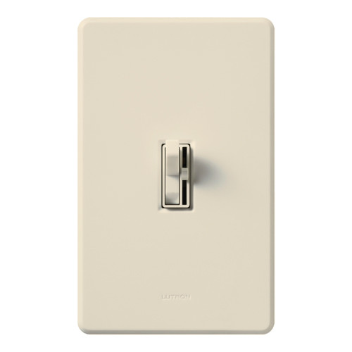 Lutron AYCL-153P-LA Ariadni Toggle LED+ Dimmer, Single Pole/3-Way, 150W LED/CFL, 600W Incandescent/Halogen, Light Almond