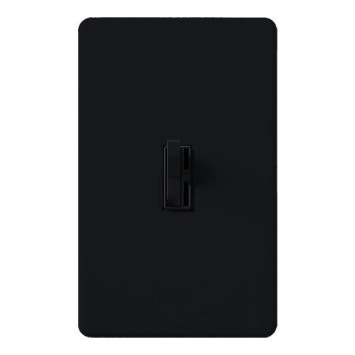 Lutron AYCL-153P-BL Ariadni Toggle LED+ Dimmer, Single Pole/3-Way, 150W LED/CFL, 600W Incandescent/Halogen, Black
