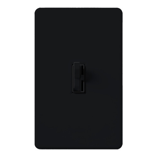 Lutron AY-103P-BL Ariadni Toggle Dimmer, 3-Way, 1000W Incandescent/Halogen, Black