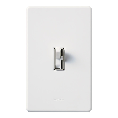 Lutron AYLV-600P-WH Ariadni Toggle Dimmer, Single Pole, 600VA (450W) Magnetic Low Voltage, White