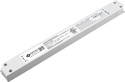 Emcod ES96-24UD 96W Slim Universal Constant Voltage Driver, Class 2 Electronic UNIV 5-in-1 Dimming, 100-277V Input, 24V DC Output