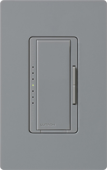 Lutron MA-PRO-GR Maestro PRO LED+ Dimmer, Single Pole/3-Way/Multi-Location, 250W Dimmable LED, 500W Incandescent/Halogen/ELV, Gray