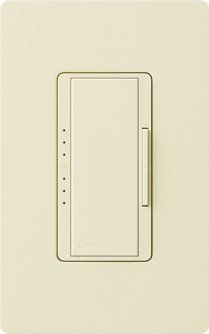 Lutron MAELV-600-AL Maestro Digital Fade Dimmer, Single Pole/Multi-Location, 600W Electronic Low Voltage, Almond