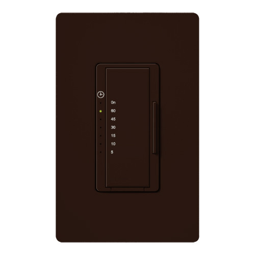 Lutron MA-T51MN-BR Maestro Countdown Timer Control Switch, 5-60 Minutes, 5A Light, 3A Fan, Brown