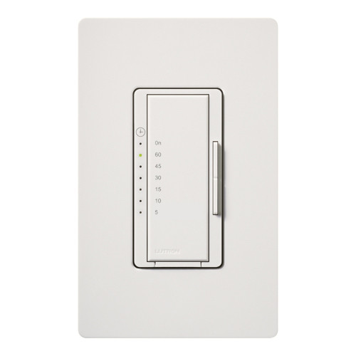 Lutron MA-T51MN-SW Maestro Satin Countdown Timer Control Switch, 5-60 Minutes, 5A Light, 3A Fan, Snow White