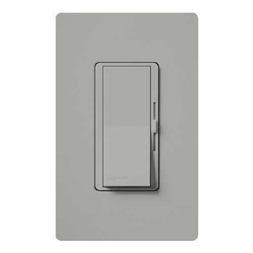 Lutron DVF-103P-GR Diva Dimmer, Single Pole/3-Way, 120V, 8A 3-Wire LED Driver/Fluorescent Ballast, Gray