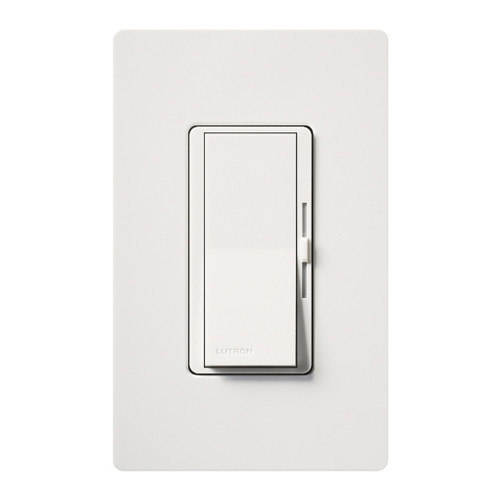 Lutron DVSCFSQ-LF-SW Diva Quiet 3-Speed Fan Control and Light Switch, Single Pole, 1.5A Fan, 1A LED/CFL, 2A Incandescent/Halogen, Snow White
