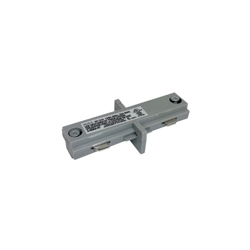 Nora Lighting NT-310S Straight Connector for One-Circuit Track, Silver