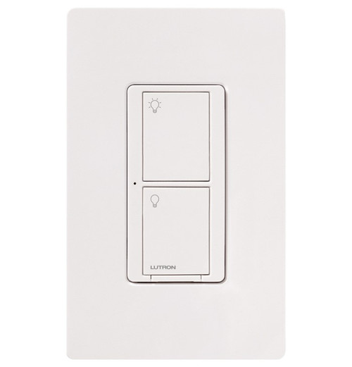 Lutron PD-6ANS-WH Caseta Wireless In-Wall Electronic Switch, Single Pole/3-Way/Multi-Location, 6A Light, 3.6A Fan, White