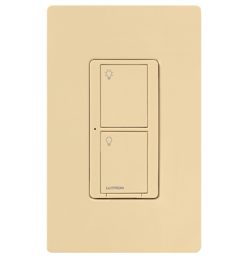 Lutron PD-6ANS-IV Caseta Wireless In-Wall Electronic Switch, Single Pole/3-Way/Multi-Location, 6A Light, 3.6A Fan, Ivory