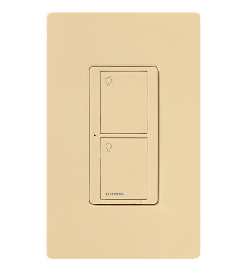 Lutron PD-5WS-DV-IV Caseta Wireless In-Wall Electronic Switch PRO, Single Pole/3-Way/Multi-Location, 120/277V, 5A Light, 3A Fan, Ivory
