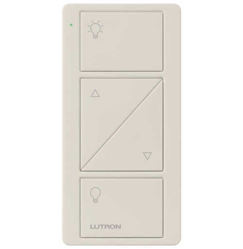 Lutron PJ2-2BRL-GLA-L01 Pico Wireless 2-Button Raise/Lower Remote, Light Almond