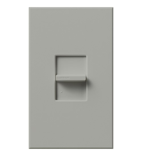 Lutron NT-600-GR Nova T Slide-to-Off Dimmer, Single Pole, 600W Incandescent/Halogen, Gray