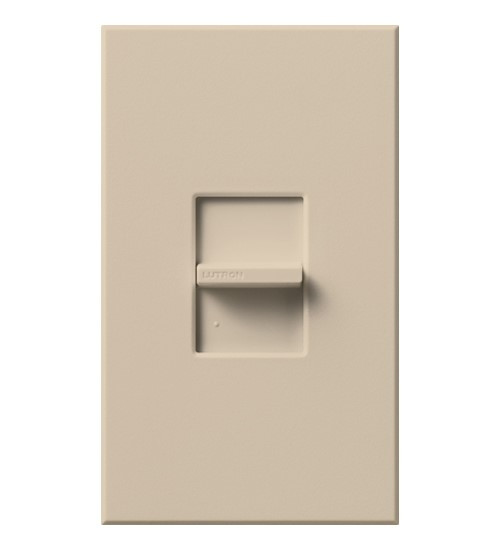 Lutron NTFSQ-TP Nova T Slide-to-Off Quiet 3-Speed Fan Control, Single Pole, 120V, 1.5A, Taupe