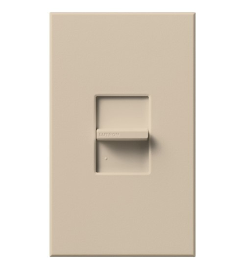 Lutron NTFS-6E-TP Nova T Slide-to-Off Fan Control, Fully Variable, 120V, 6A, Taupe