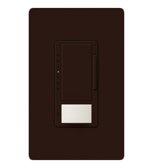 Lutron MSCL-OP153M-BR Maestro LED+ Dimmer and Occupancy/Vacancy Sensor, Single Pole/3-Way/Multi-Location, 150W LED/CFL, 600W Incandescent/Halogen, Brown