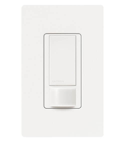 Lutron MS-OPS2-WH Maestro PIR Occupancy/Vacancy Sensor Switch, Single Pole, 2A Light, White